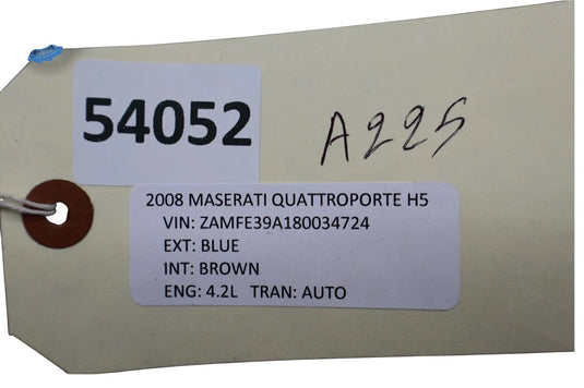 03-13 Maserati Quattroporte M139 Front Left Driver Side Seat Belt Buckle Oem