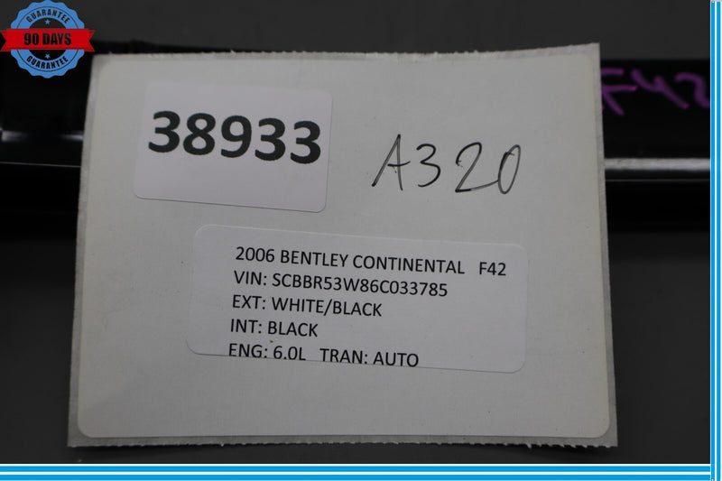 Load image into Gallery viewer, 06-12 Bentley Continental Rear Right Side Window Rail Guide Trim Oem
