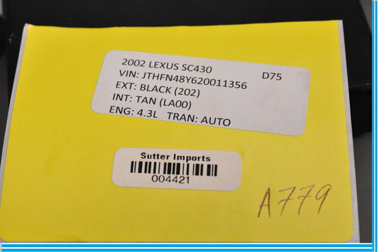 02-08 Lexus SC430 Front Left Driver Side Door Control Module Unit ECU Oem