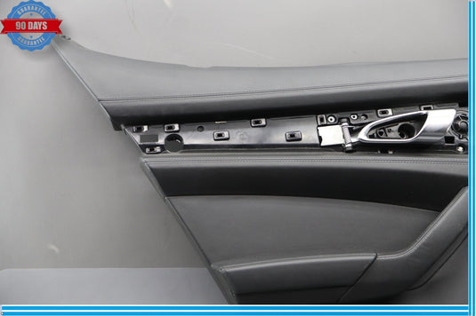 10-16 Porsche Panamera Rear Left Driver Side Interior Door Panel Cover Black Oem