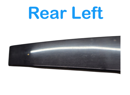 12-18 Audi A6 Quattro Rear Left Side Door Exterior Window Frame Trim Black Oem