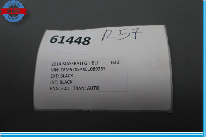 Load image into Gallery viewer, 14-17 Maserati Ghibli Rear Left Side Door Molding Moulding Trim Panel Cover Oem
