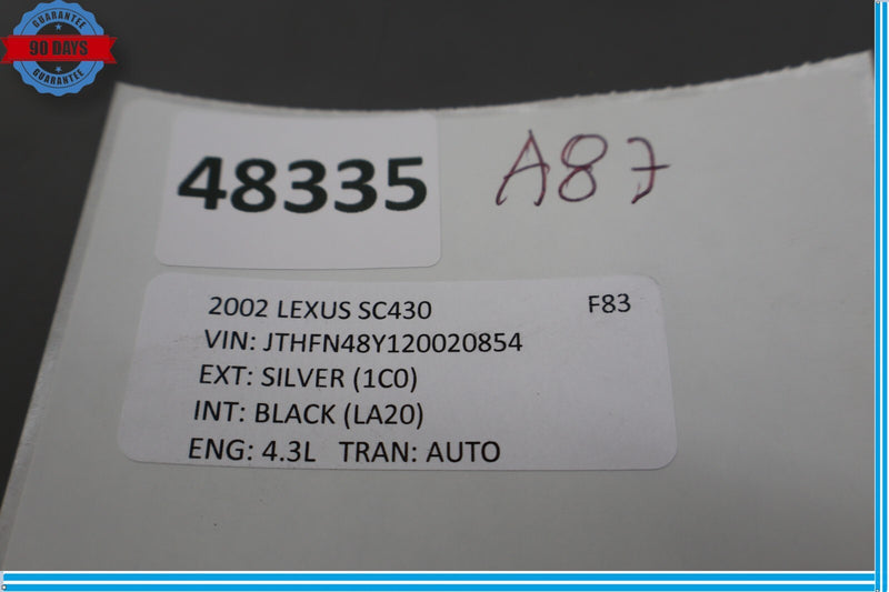 Load image into Gallery viewer, 02-10 Lexus SC430 Front Right Passenger Side Tweeter Inner Mirror Trim Oem
