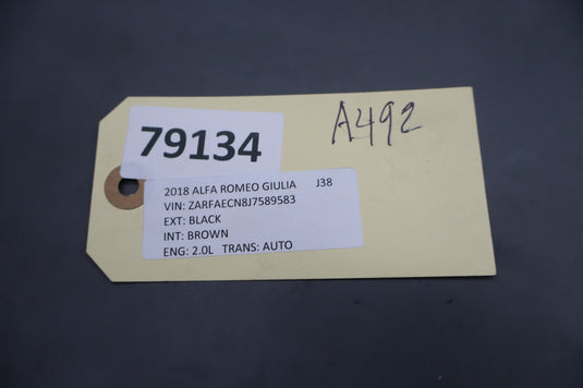 17-19 Alfa Romeo Giulia Center Console Shifter Trim 15611015700 Oem