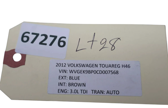 11-17 Volkswagen VW Touareg Radiator Duct Air Baffler Guide 7P6121293 Oem