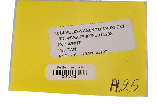 11-17 Volkswagen VW Touareg Front Right Passenger Seat Headrest 7P6881903E Oem