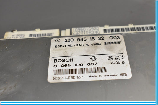 03-06 Mercedes S600 CL500 W220 ABS PML Control Electronic Stability Unit ESP Oem