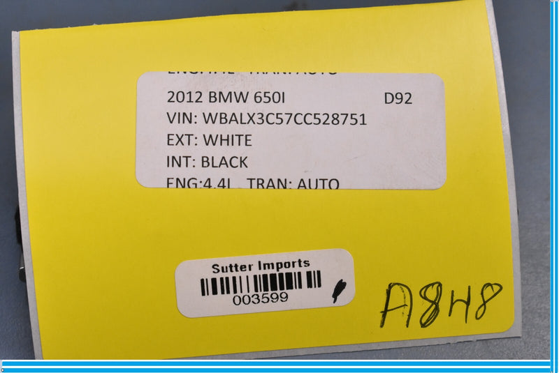 Load image into Gallery viewer, 12-18 BMW 650i 640i F12 Center Console Armrest Lock Switch Bezel Oem
