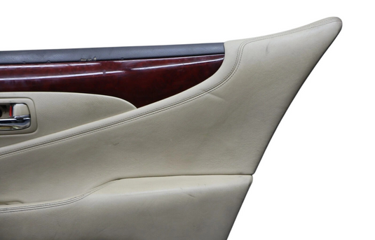 07-09 Lexus XF40 LS460 Rear Right Passenger Side Interior Door Panel Ivory Oem