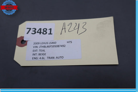 07-12 Lexus XF40 LS460 Rear Left Driver Side Door Window Regulator Switch Oem