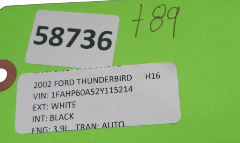 Load image into Gallery viewer, 02-05 Ford Thunderbird Left Side Door Step Sill Scuff Plate 4W637613222AAW Oem
