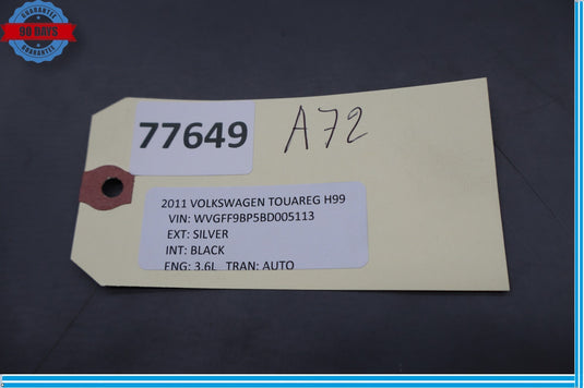 11-17 Volkswagen Touareg Front Upper Steering Column Trim 7P6858565 Oem