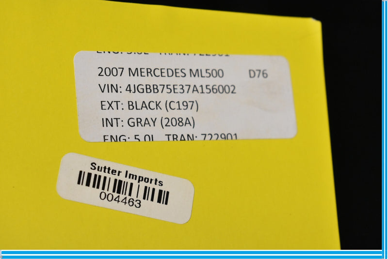 Load image into Gallery viewer, 06-11 Mercedes ML500 Rear Left Driver Side Door Window Auto Glass Oem
