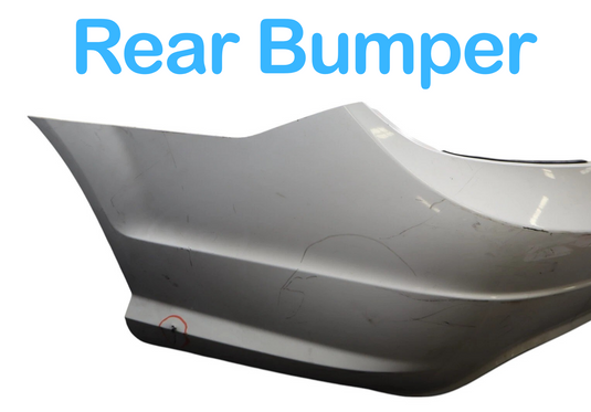 12-14 Mercedes-Benz C250 C300 Rear Bumper Cover Panel Assembly White Oem