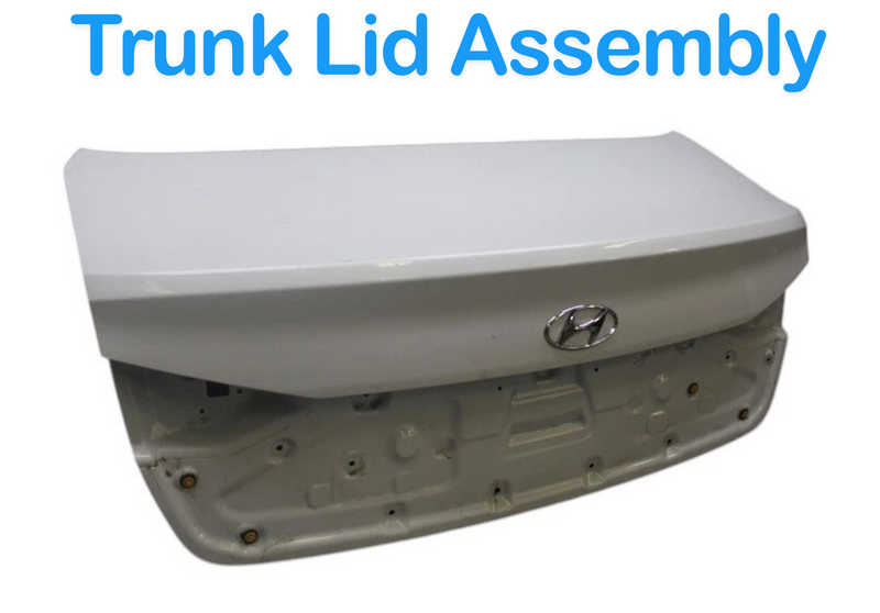 Load image into Gallery viewer, 15-16 Hyundai Genesis Rear Trunk Lid Deck Shell Panel White 69200-B1020 OEM
