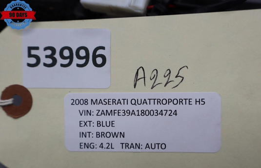 03-13 Maserati Quattroporte M139 Front Right Side Seat Belt Buckle 33057062 Oem