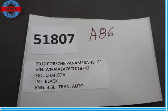 10-16 Porsche Panamera Front Right Outer Dash AC A/C Air Vent Grille Trim Oem