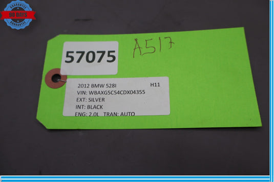 11-16 BMW 528i 535i 550i F10 Front Left Side Engine Air Intake Duct Tube Oem