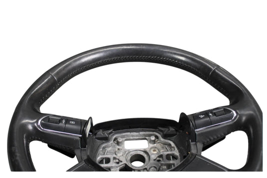 11-17 Audi A8 Quattro Steering Wheel Leather Black W/ Switches 4H0419091 OEM
