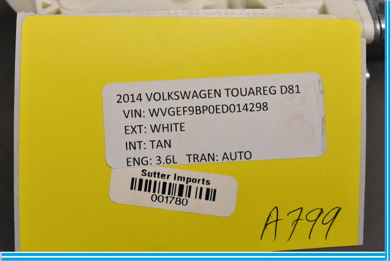 Load image into Gallery viewer, 11-17 Volkswagen VW Touareg Right Passenger Side Window Motor Regulator Oem
