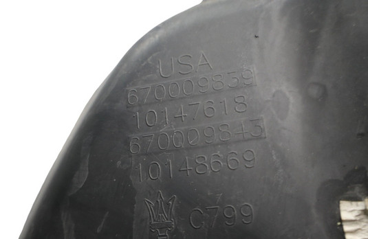 14-20 Maserati Ghibli Front Radiator Support Air Intake Duct Guide Deflector Oem