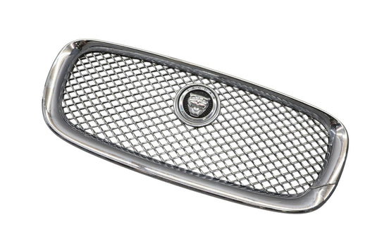 10-15 Jaguar X351 XJ Front Bumper Grill Grille Chrome W/ Logo AW938B271BA Oem