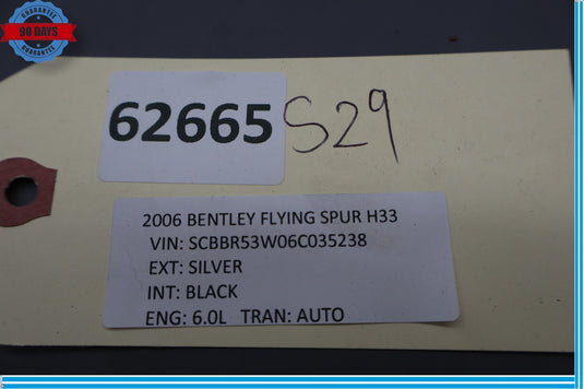 06-12 Bentley Continental Flying Spur Front Right Side Interior Door Panel Oem