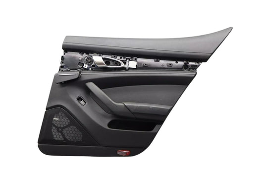 10-16 Porsche Panamera Rear Right Side Interior Door Cover Panel Black Oem