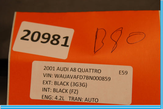 11-18 Audi A8 Quattro Front Center Console Armrest Bezel Trim Cover Oem