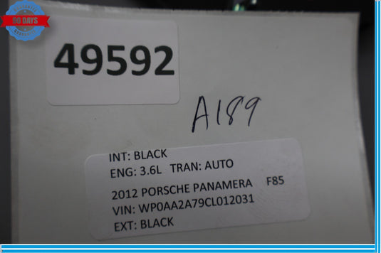 10-16 Porsche Panamera 970 Left Driver Side Dashboard End Cap Trim Cover Oem