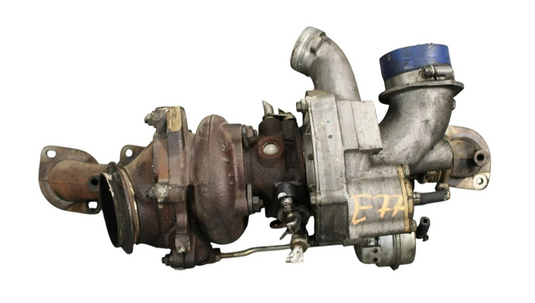 07-14 Mercedes S550 S600 W221 Left Side Turbocharger Turbo Manifold Assembly Oem