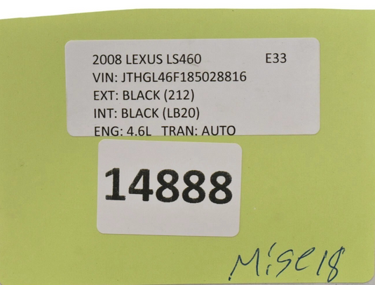 07-17 Lexus USF40 LS460 LS600h Air Suspension Compressor Pump 48914-50030 Oem
