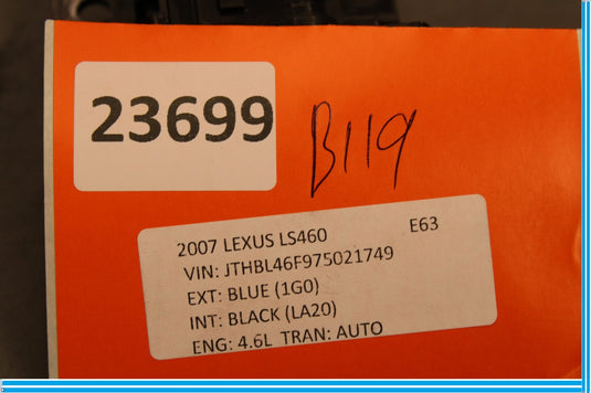 07-17 Lexus LS460 Power Trunk Close Lid Control Switch Button 15C081 Oem