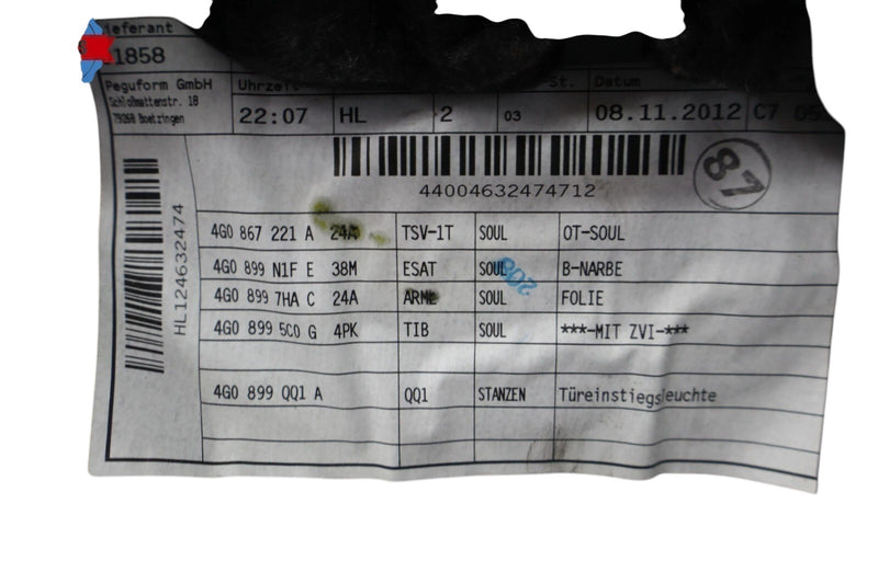 Load image into Gallery viewer, 12-18 Audi A6 Quattro Rear Left Driver Side Interior Door Panel 4G1867221A OEM
