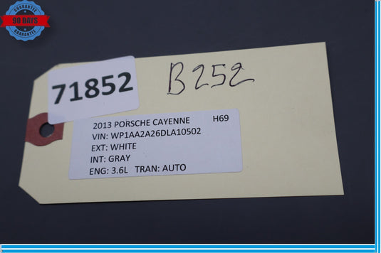 11-18 Porsche Cayenne Front Left Side Center A Pillar Trim Panel 7P0868237 Oem