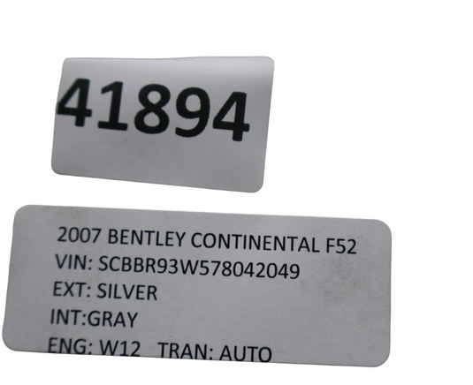 06-09 Bentley Continental Flying Spur Front Left Driver Side Door Shell Oem