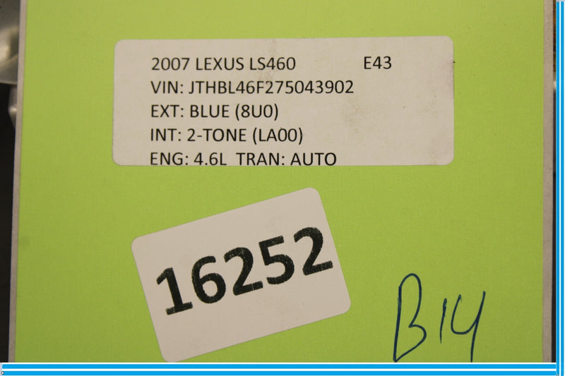 Load image into Gallery viewer, 07-09 Lexus LS460 Rear Left Driver Seat Climate Control Module Oem
