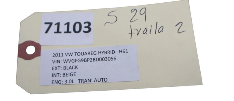 Load image into Gallery viewer, 11-14 Volkswagen Touareg Rear Left Driver Side Interior Door Panel 7P6867211 Oem
