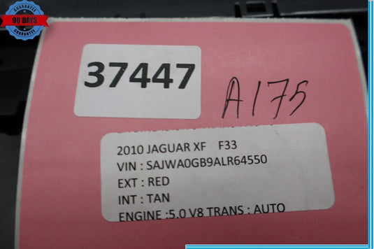 09-11 Jaguar XF Center Console Lock Unlock Hazard Button Light Switch Panel OEM