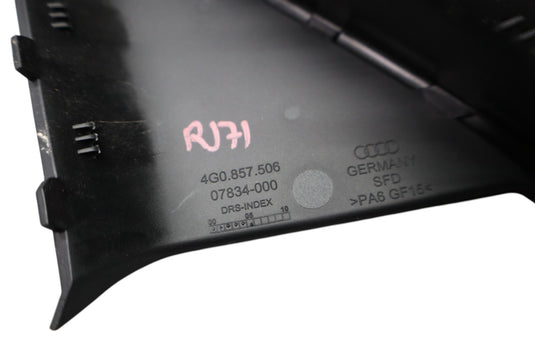 12-18 Audi A6 Quattro Front Right Side Interior Door Panel Corner Cover Trim Oem
