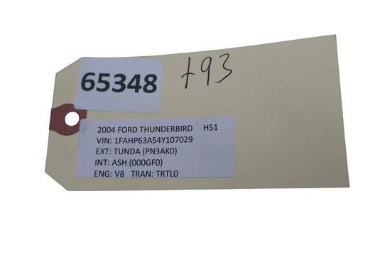 02-05 Ford Thunderbird Left Side Inner Door Sill Trim Cover 1W637613200AFW OEM