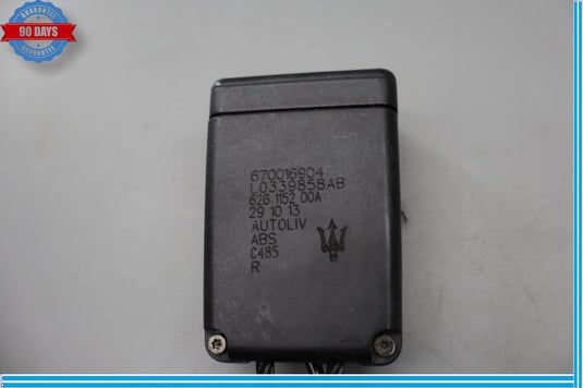 14-19 Maserati Ghibli Front Right Passenger Side Seat Belt Buckle Black Oem