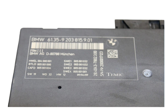 09-15 BMW 740i 750i Footwell Light Computer Control Module Unit 61359203815 Oem