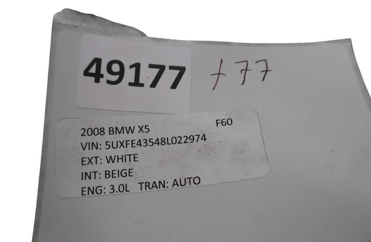07-13 BMW X5 Rear Right Passenger Side Panel Fender Flare 51777158426 OEM