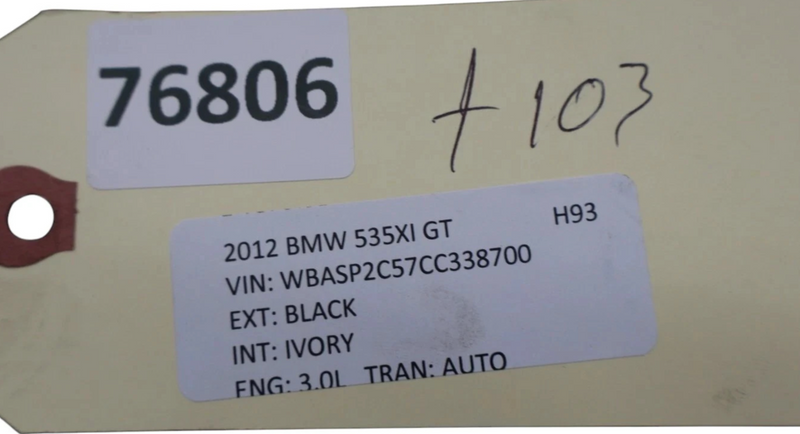 Load image into Gallery viewer, 11-16 BMW 535i GT xDrive Front Radiator Support Lower Trim Panel 17107804619 Oem
