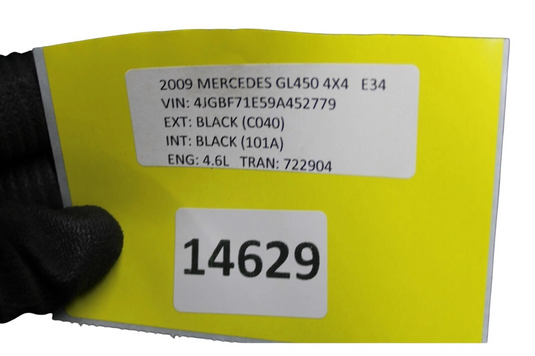 07-12 Mercedes GL450 GL550 Rear Tow Hitch Receiver Reinforcement Bar Assy OEM