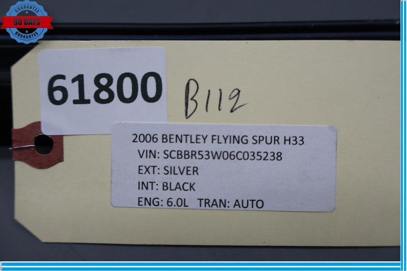 Load image into Gallery viewer, 06-12 Bentley Continental Front Left Side Door Glass Window Molding Trim Oem
