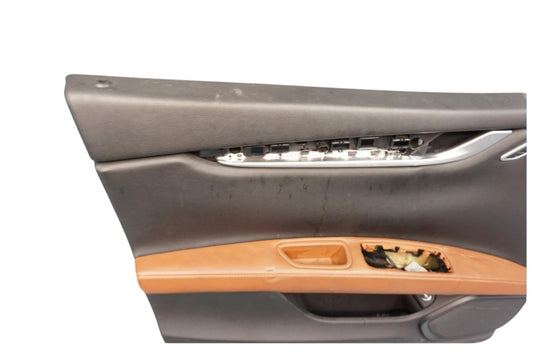 14-22 Maserati Ghibli M157 Front Left Driver Side Interior Door Cover Panel OEM