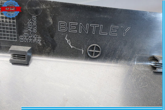 06-12 Bentley Continental GT Rear Right Side Trunk Boot Trim Cover Panel Oem