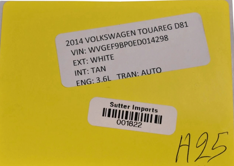 Load image into Gallery viewer, 11-17 Volkswagen VW Touareg Rear Right Passenger Seat Headrest 7P6885901F Oem
